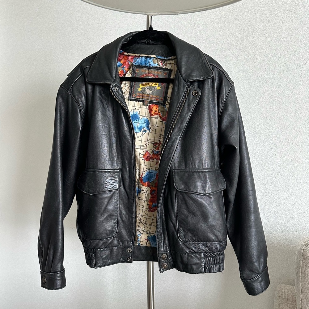 Vintage Adventure Bound Men’s Leather Jacket with Removable Zip Liner